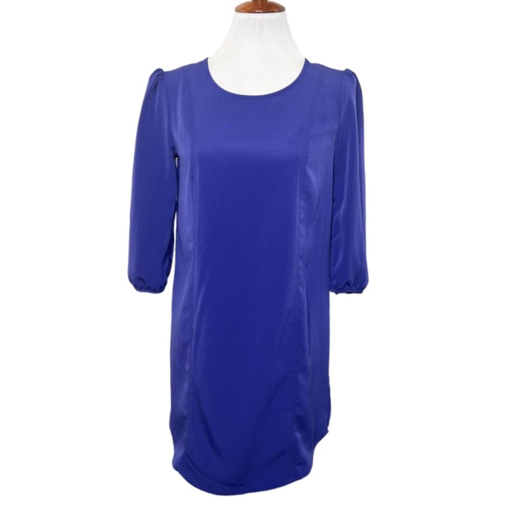 Urban Outfitters Royal Purple 3/4 Sleeve Pullover Peasant Shift Dress
